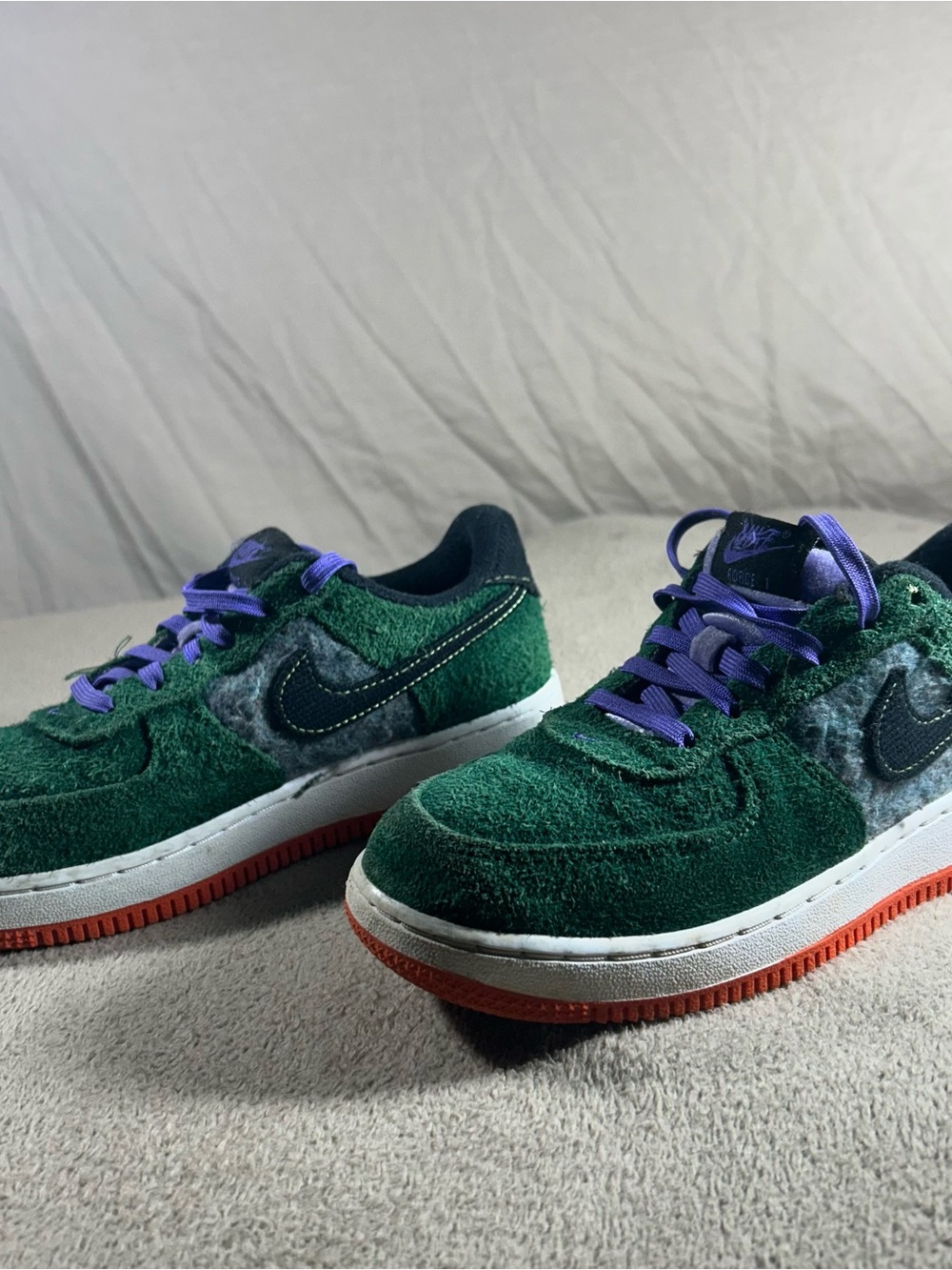 Nike Air Force 1 LV8 NN GS Shoes Youth 2.5Y Green Purple Orange DQ7588-300